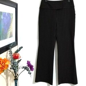 INC INTERNATIONAL CONCEPTS NWT BROWN & PINK STRIPE WIDE LEG PANTS SIZE 4